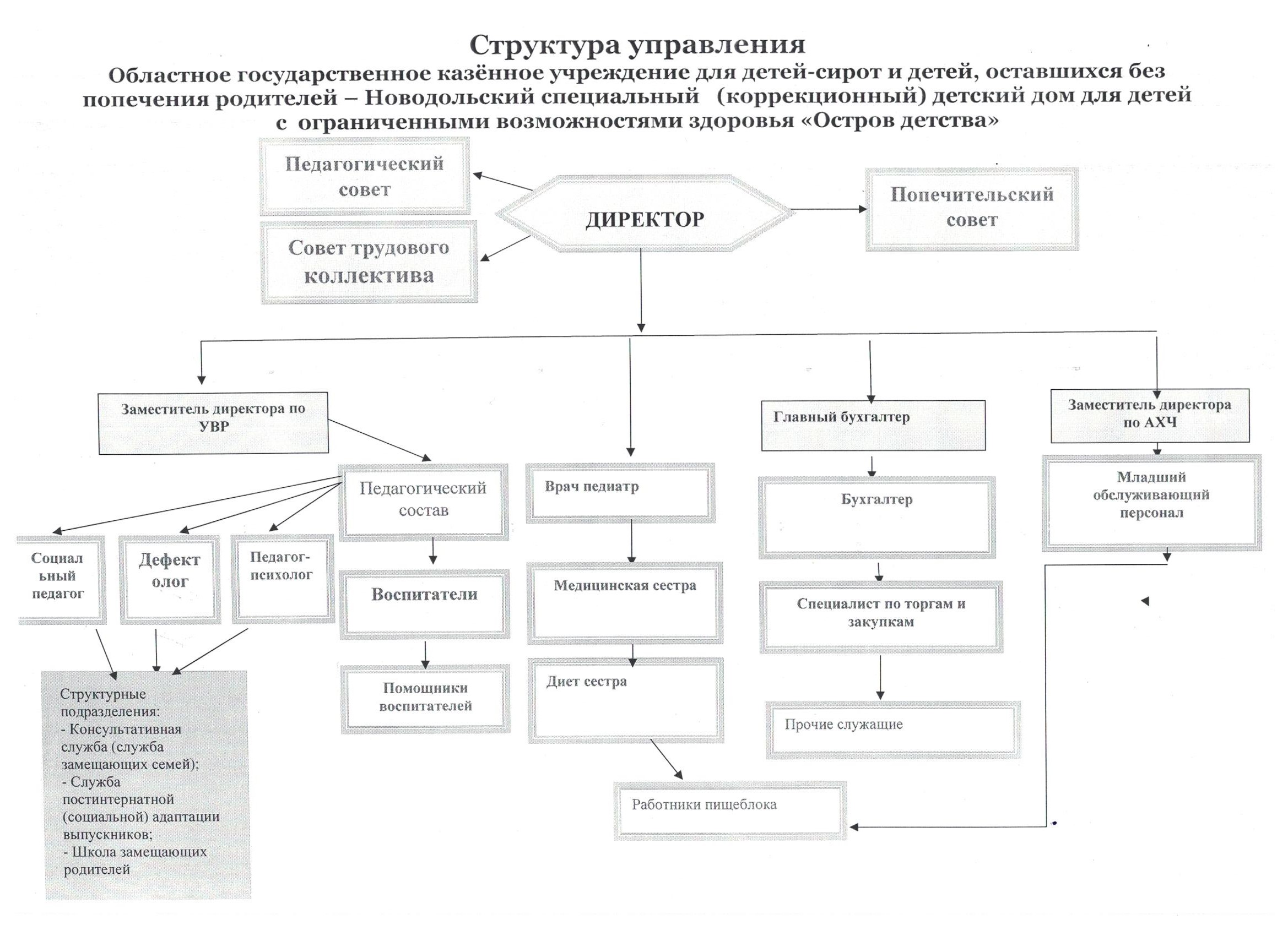 Дом ребенка структура